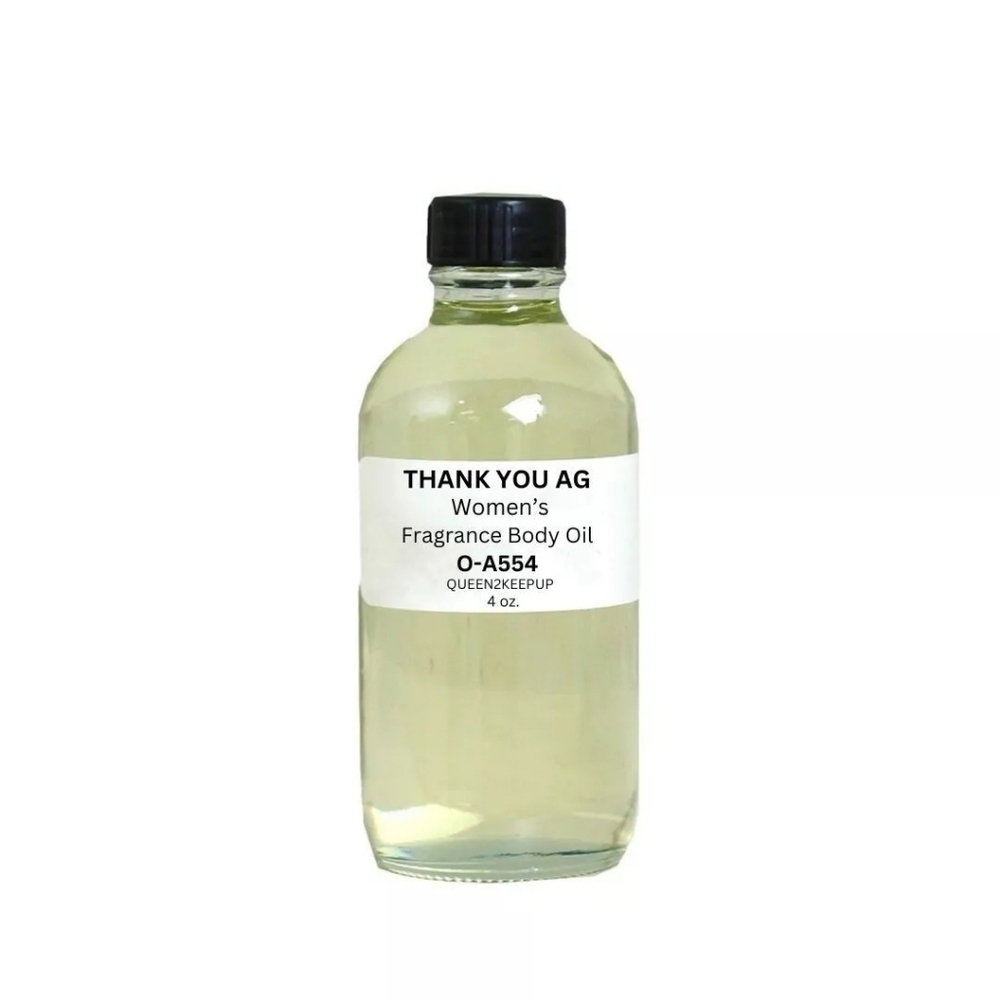 Thank You AG Women's Body Oil Fruity Floral and Sweet Scent 4 oz